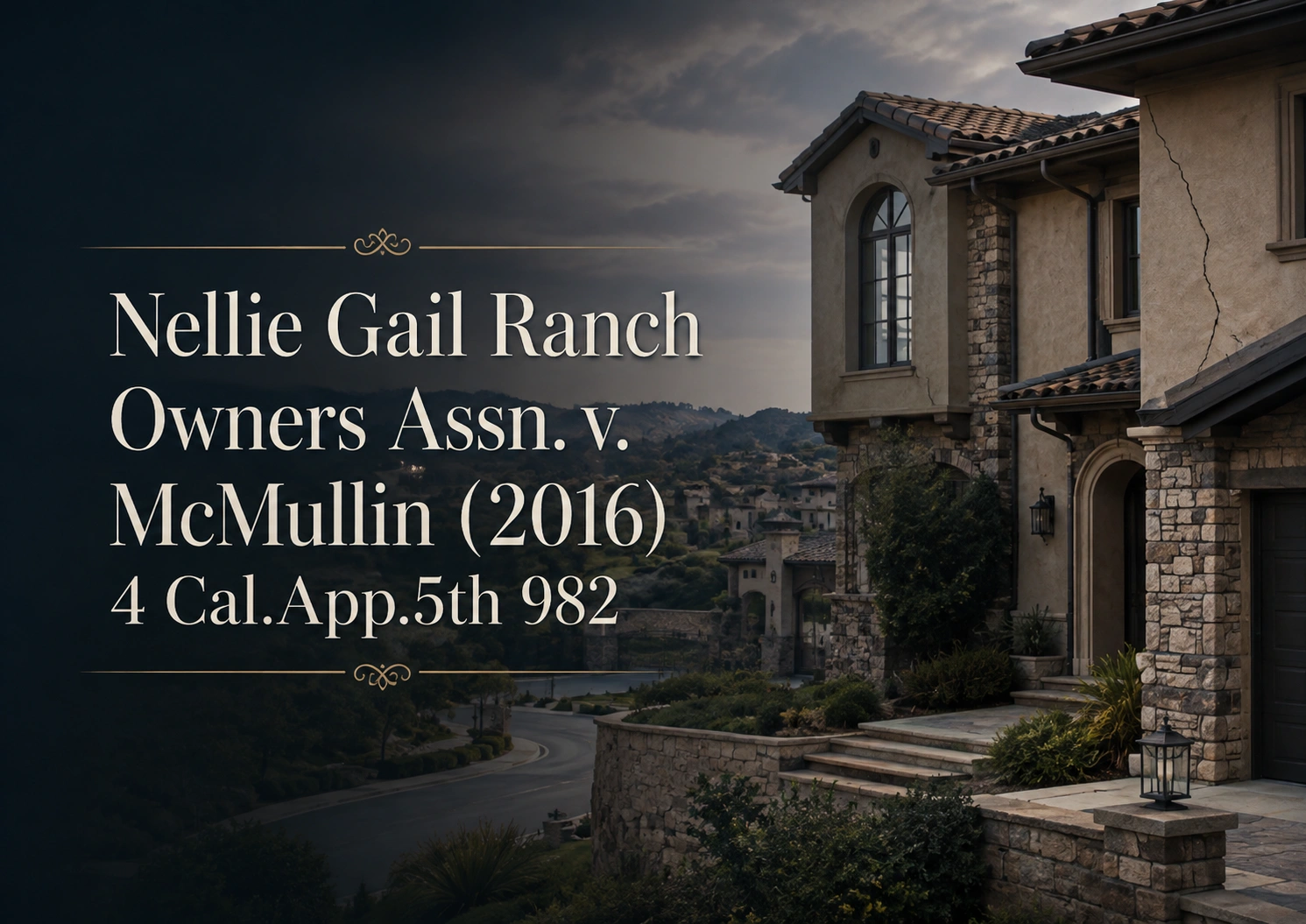Hillside retaining wall marking a disputed property line, illustrating a California adverse possession and encroachment claim | Dijulio Law Group - Glendale Real Estate Attorneys