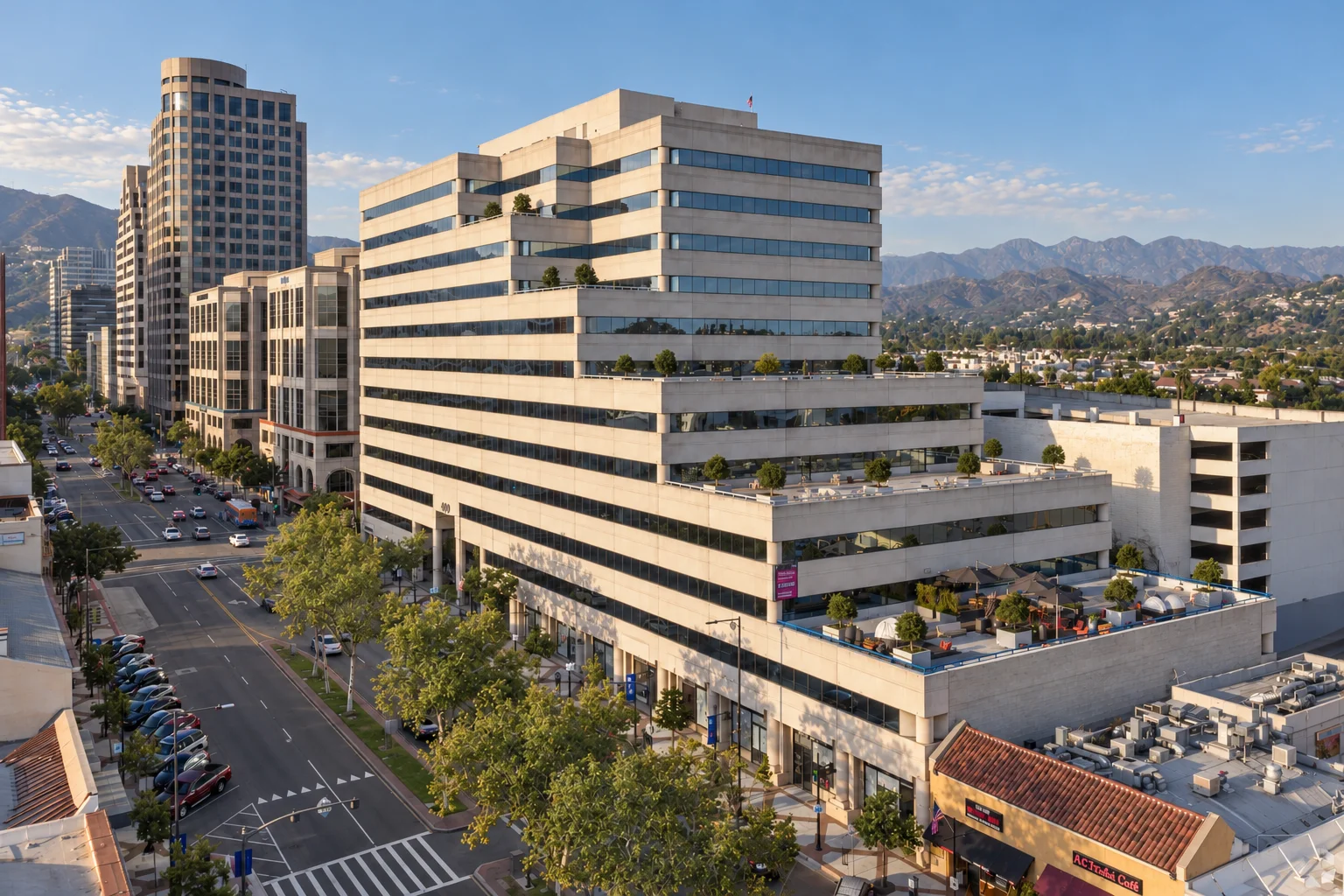 DiJulio Law Group&rsquo;s office building at 330 North Brand Boulevard in downtown Glendale, California